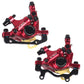 Frendorf | ZOOM HB100 Mountainbike Hydraulikbremssattel Klappfahrrad Kabelzug Hydraulikscheibenbremssattel, Stil: Vorne und Hinten (Rot)