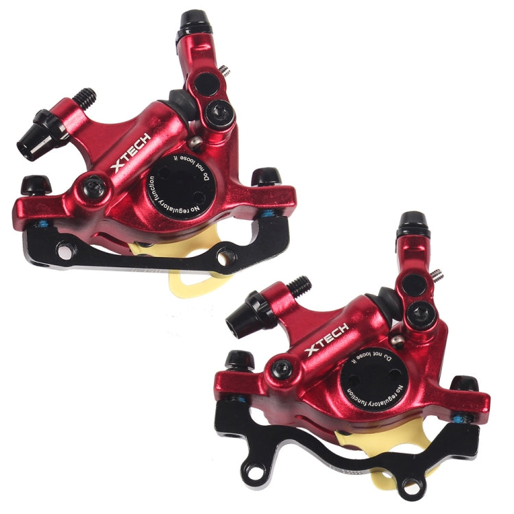 Frendorf | ZOOM HB100 Mountainbike Hydraulikbremssattel Klappfahrrad Kabelzug Hydraulikscheibenbremssattel, Stil: Vorne und Hinten (Rot)