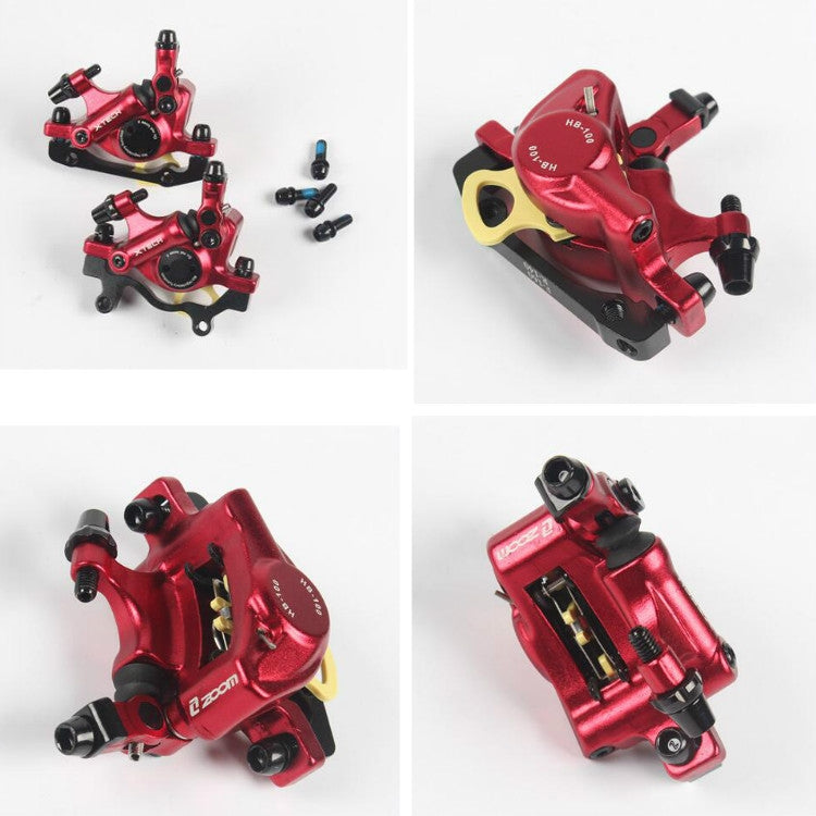 Frendorf | ZOOM HB100 Mountainbike Hydraulik Brake Caliper Folding Bike Kabelzug Hydraulik Scheibenbremszange, Stil: Vorn und Hinten (Blau)