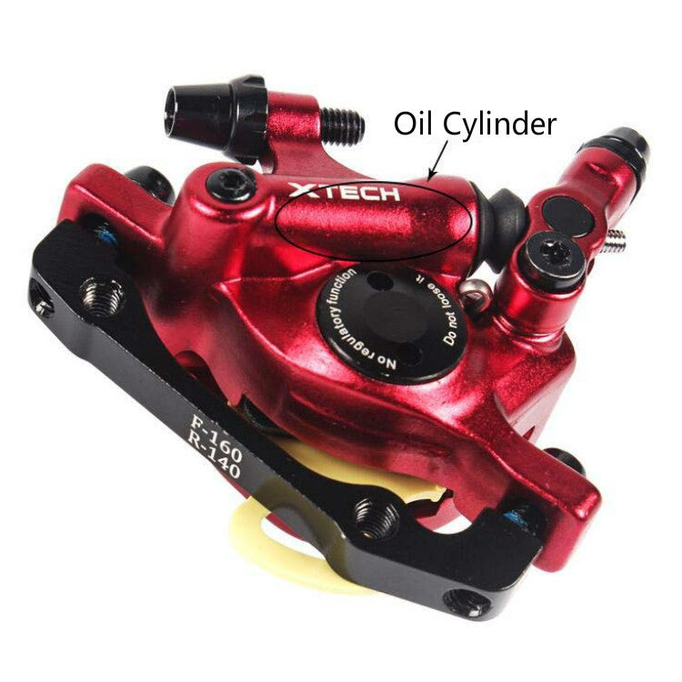 Frendorf | ZOOM HB100 Mountainbike Hydraulik Brake Caliper Folding Bike Kabelzug Hydraulik Scheibenbremszange, Stil: Vorn und Hinten (Blau)