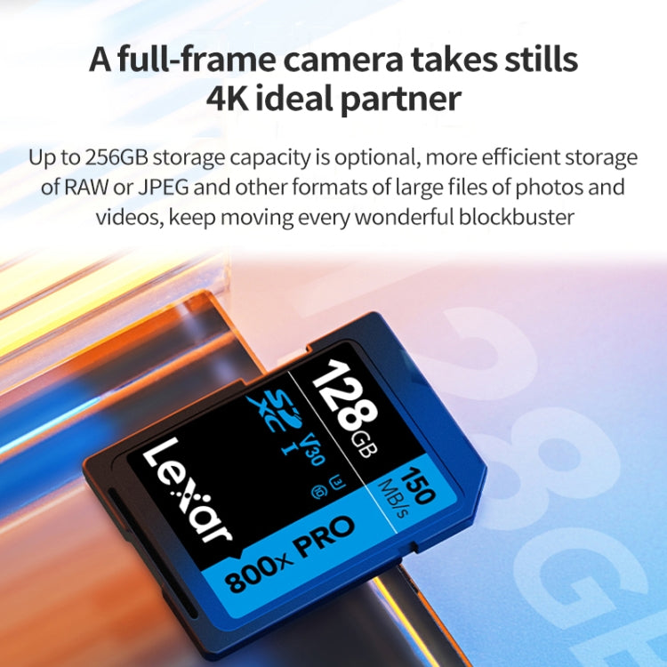 Frendorf | Lexar SD-800X Pro Hochgeschwindigkeits-SD-Karte SLR-Kamera-Speicherkarte, Kapazität: 128GB