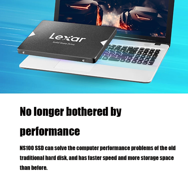 Frendorf | Lexar NS100 2,5 Zoll SATA3 Notebook Desktop SSD Solid State Drive, Kapazität: 512GB (Grau)
