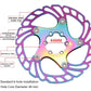 Frendorf | IIIPRO Schwimmdisk-Road-Mountainbike-Sechs-Nagel-Scheibenbremsscheibe, Größe: 140mm(Farbenfroh)