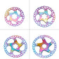 Frendorf | IIIPRO Floating Disc Road Mountain Bike Sechs Nagel Scheibenbremse Disc, Größe:180mm(Farbenfroh)