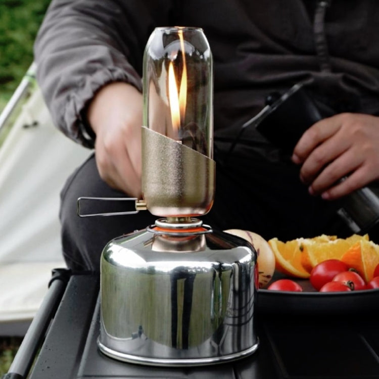 Frendorf | Fire-Maple Outdoor Metall-Gastankabdeckung Camping G2 Flachgastank Metallabdeckung (Helles Silber)