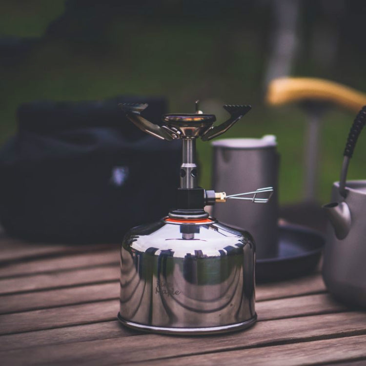 Frendorf | Fire-Maple Outdoor Metall-Gastankabdeckung Camping G2 Flachgastank Metallabdeckung (Helles Silber)