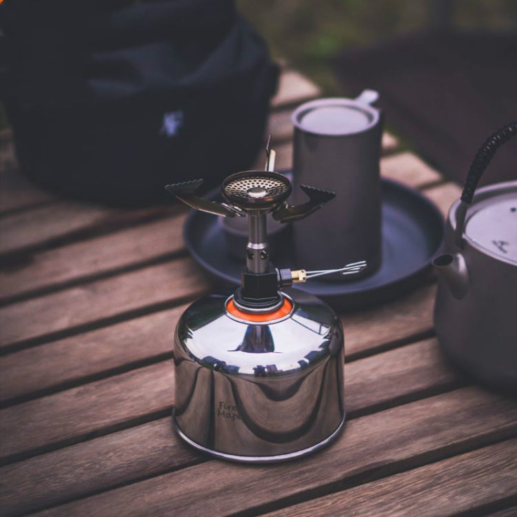 Frendorf | Fire-Maple Outdoor Metall-Gastankabdeckung Camping G2 Flachgastank Metallabdeckung (Helles Silber)