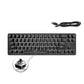 Frendorf | Ajazz K680T Mini USB Wired Dual-mode Charging 68-Tasten Laptop Bluetooth Mechanische Tastatur, Kabel Länge: 1,6m, Stil: Schwarzer Schaft(Schwarz)