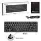 Frendorf | Ajazz K680T Mini USB Wired Dual-mode Charging 68-Tasten Laptop Bluetooth Mechanische Tastatur, Kabel Länge: 1,6m, Stil: Schwarzer Schaft(Schwarz)