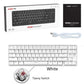 Frendorf | Ajazz K680T Mini USB Wired Dual-mode Charging 68-Tasten Laptop Bluetooth Mechanische Tastatur, Kabellänge: 1,6 m, Stil: Tea Shaft (Weiß)