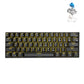 Frendorf | RK61 61 Tasten Bluetooth / 2.4G Wireless / USB Kabelgebunden Drei Modi Tablet Mobile Gaming Mechanische Tastatur, Kabellänge: 1,5 m, Stil: Grüner Schaft (Schwarz)