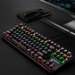 Frendorf | LEAVEN K550 87 Tasten Grüner Schaft Gaming Athletisches Büro Notebook Punk Mechanische Tastatur, Kabel Länge: 1,8m (Schwarz)