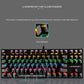 Frendorf | LEAVEN K550 87 Tasten Grüner Schaft Gaming Athletisches Büro Notebook Punk Mechanische Tastatur, Kabel Länge: 1,8m (Schwarz)