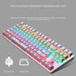 Frendorf | LEAVEN K550 87 Tasten Grüner Schaft Gaming Athletisches Büro Notebook Punk Mechanische Tastatur, Kabel Länge: 1,8m (Schwarz)