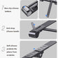 Frendorf | Metall Laptop Stand Computer Kühlung Faltbarer Mini Flacher Erhöhter Halter (Grau)