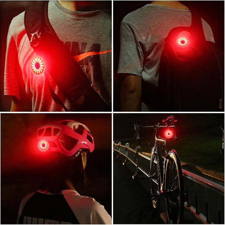 Frendorf | Fahrrad Smart Sensor Bremslicht USB Rücklicht Warnlicht (Schwarz)