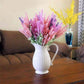 10 PCS DIY Kranz Material Kunstblumen PE Mini Lavendel Hochzeits Haus Dekoration (Milchweiß)