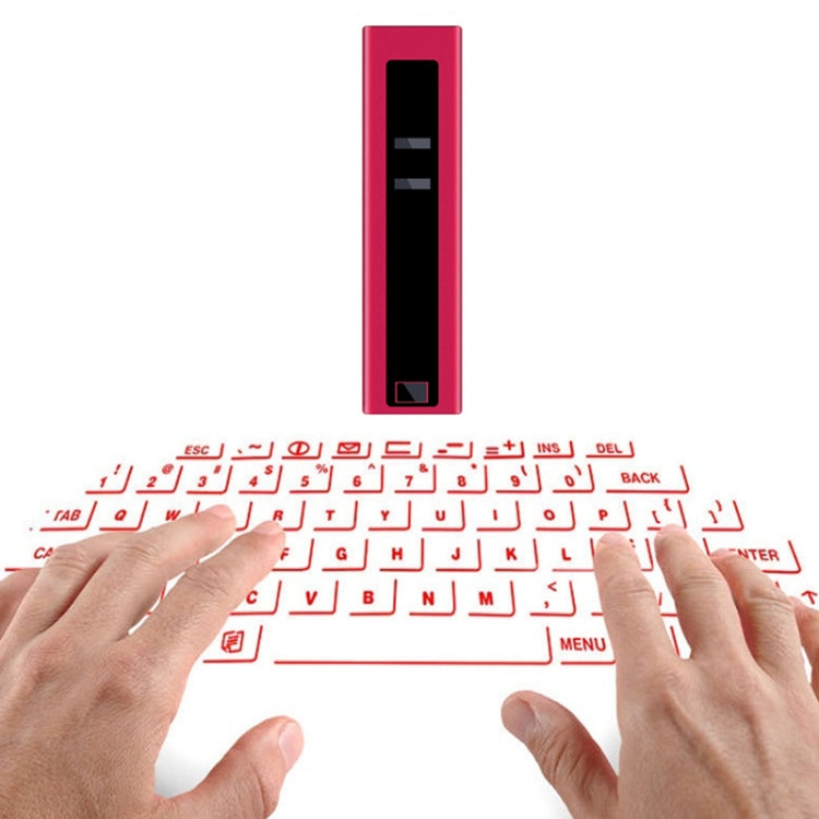Frendorf | F2 Tragbarer Lippenstift Laser Virtuelle Laserprojektions Maus und Tastatur (Rot)