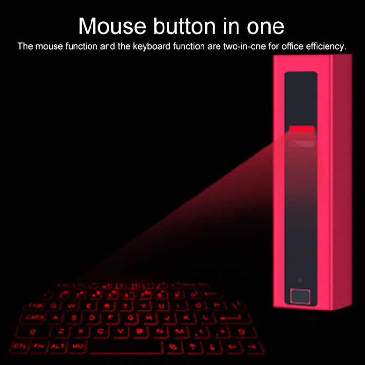 Frendorf | F2 Tragbarer Lippenstift Laser Virtuelle Laser Projektions Maus und Tastatur (Silber)