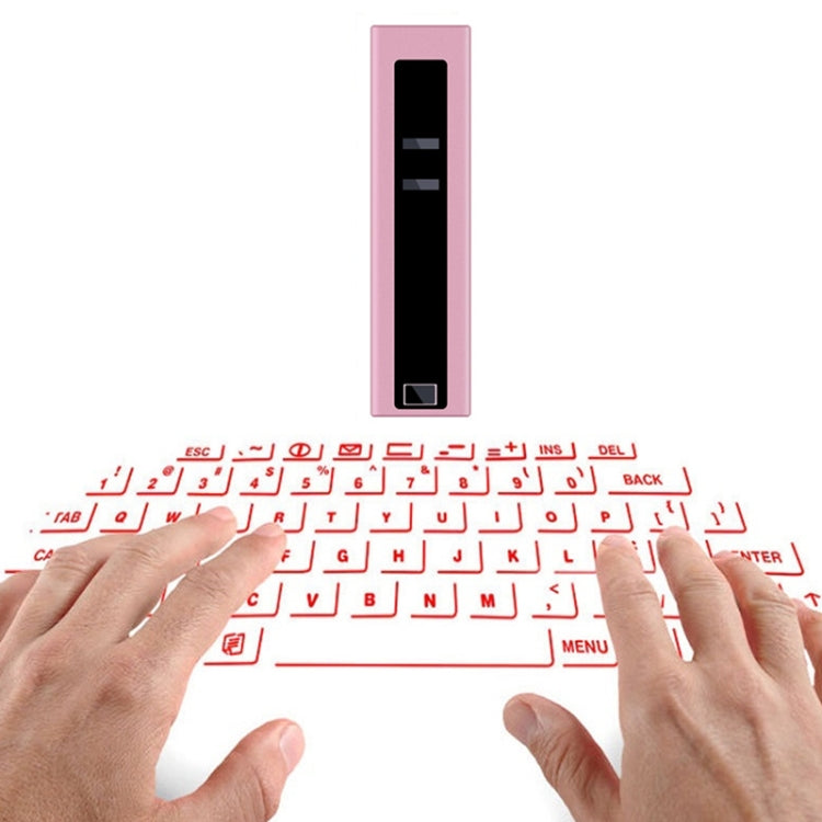Frendorf | F2 Tragbarer Lippenstift Laser Virtuelle Laserprojektor Maus und Tastatur (Roségold)