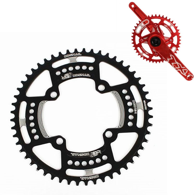 Frendorf | Schnecke Positive Und Negative Zahn Scheiben Mountainbike Einzelne Scheibe Große Zahnscheibe 104mm Bcd, Spezifikation:48T(Schwarz)