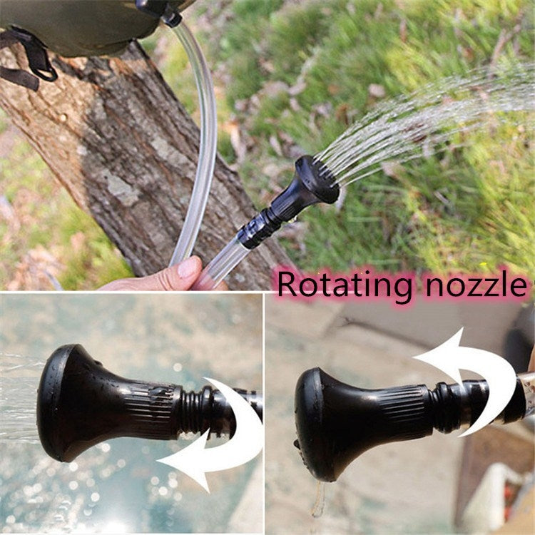 Frendorf | Outdoor-Badebeutel Selbstfahrende Camping-Solar-Wasserflasche 20L Wasserspeicherbeutel (Armeegrün)