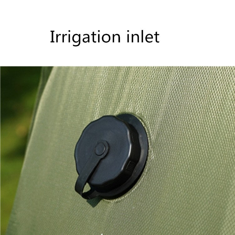 Frendorf | Outdoor-Badebeutel Selbstfahrende Camping-Solar-Wasserflasche 20L Wasserspeicherbeutel (Armeegrün)