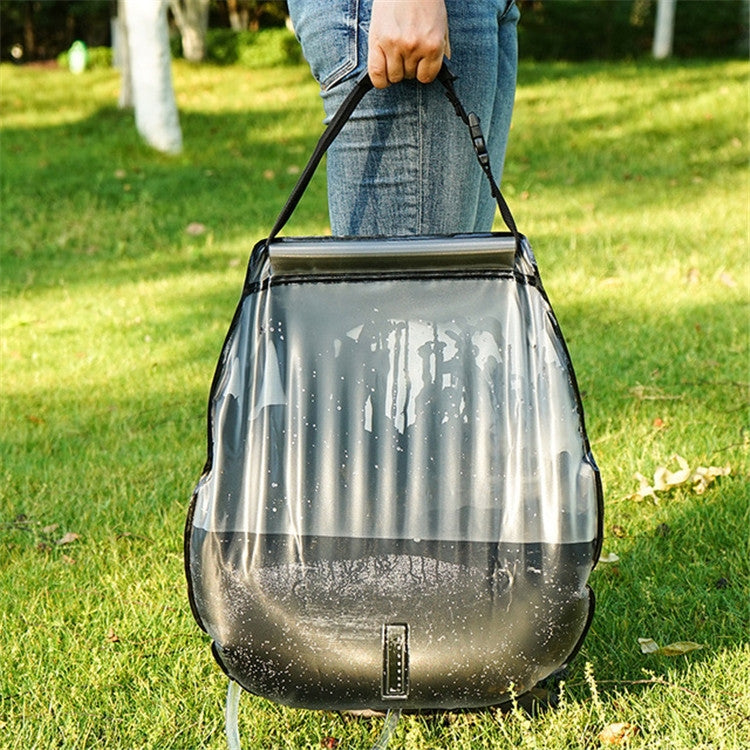 Frendorf | Outdoor Badetasche Selbstfahrende Camping Solar Warmwasserflasche 20L Wasserspeicherbeutel (Rot)