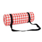 Frendorf | FP1409 6mm Verdickte Feuchtigkeitsdichte Strandmatte Outdoor Camping Zeltmatte ohne Aufbewahrungsbeutel, Größe: 200x200cm (Rot Weiß Gitter)