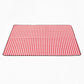 Frendorf | FP1409 6mm Verdickte Feuchtigkeitsdichte Strandmatte Outdoor Camping Zeltmatte ohne Aufbewahrungsbeutel, Größe: 200x200cm (Rot Weiß Gitter)