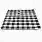 Frendorf | FP1409 6mm Verstärkter Feuchtigkeitsschutz Strandmatte Outdoor Camping Zeltmatte Ohne Aufbewahrungstasche, Größe:200x200cm(Schwarz Weiß Gitter)