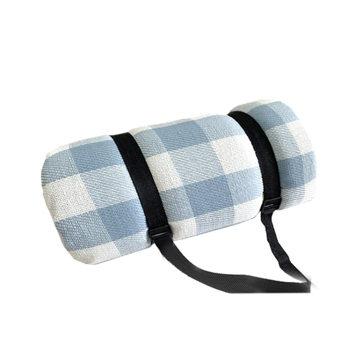 Frendorf | FP1409 6mm Verstärkt Feuchtigkeitsbeständiger Strandmatte Outdoor Camping Zeltmatte Ohne Aufbewahrungstasche, Größe:200x200cm(Blaue Karos)