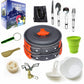 Frendorf | Camping Kochgeschirr Outdoor Kochgeschirr Set (Orange)