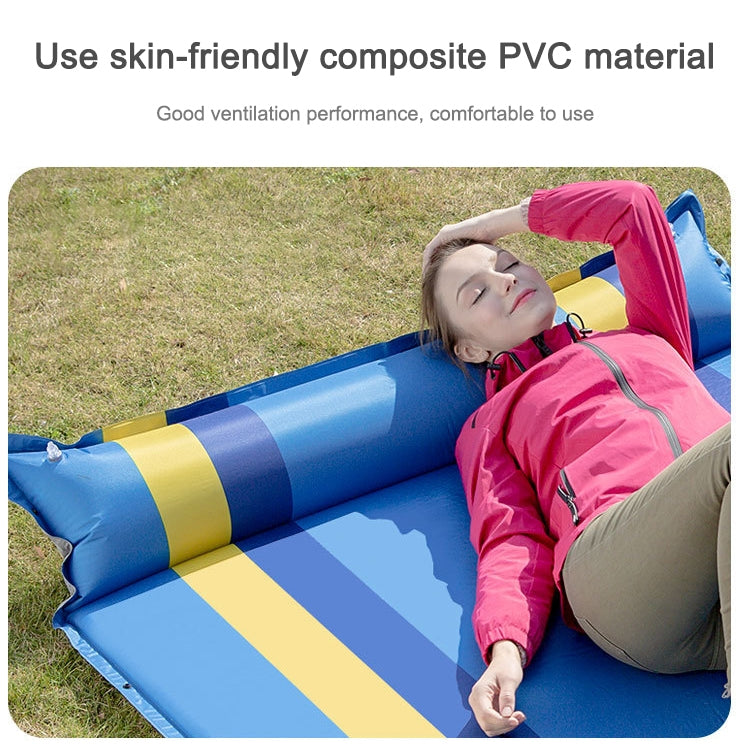 Frendorf | Farbmatching Automatische Aufblasbare Außen Sport Doppel Camping Luftkissen, Größe:190x130x3,5cm (Grün)