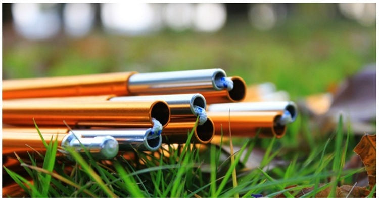 Frendorf | 2 Stück Outdoor Camping Zeltpfosten Aluminiumlegierung Zeltstangen Zeltstützstäbe Zelt Zubehör