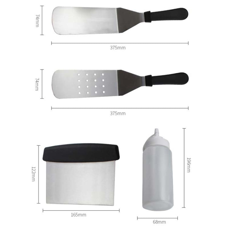 Frendorf | 15 PCS/Set Outdoor Edelstahl Grillwerkzeug Set Tomatensauce Flasche BBQ Grill Set