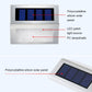2PCS Solar Edelstahl 3 LED Treppen Wandlampe Außen Gartenzaun Licht (Weißes Licht)