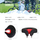 Frendorf | Noseless Fahrrad Sattel Mountain Bike Verdickte Weiche Polsterung (Schwarz)