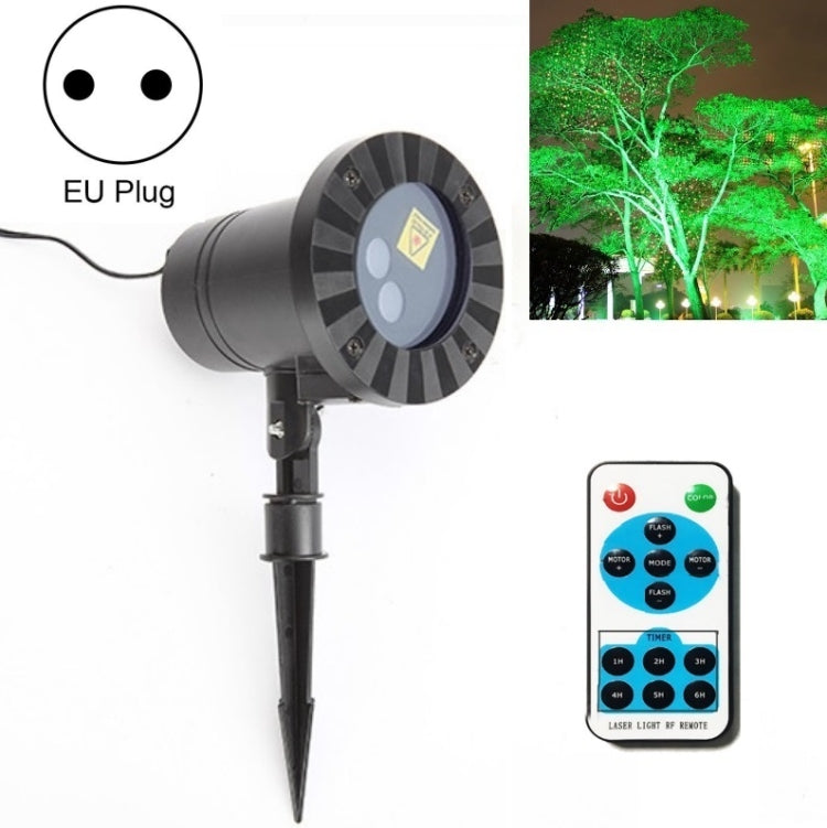 30W Fernbedienung Außen wasserdicht Laserlicht Garten Dekoration Rasenlampe, grünes Licht + rotes Licht (UK-Stecker)
