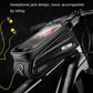 Frendorf | WILD MAN ES3 Hartschalen-Fahrradtasche Frontträger Tasche Mountainbike Mobiltelefon Touchscreen Oberrohr Tasche Reitausrüstung, Farbe: Schwarz(1L)