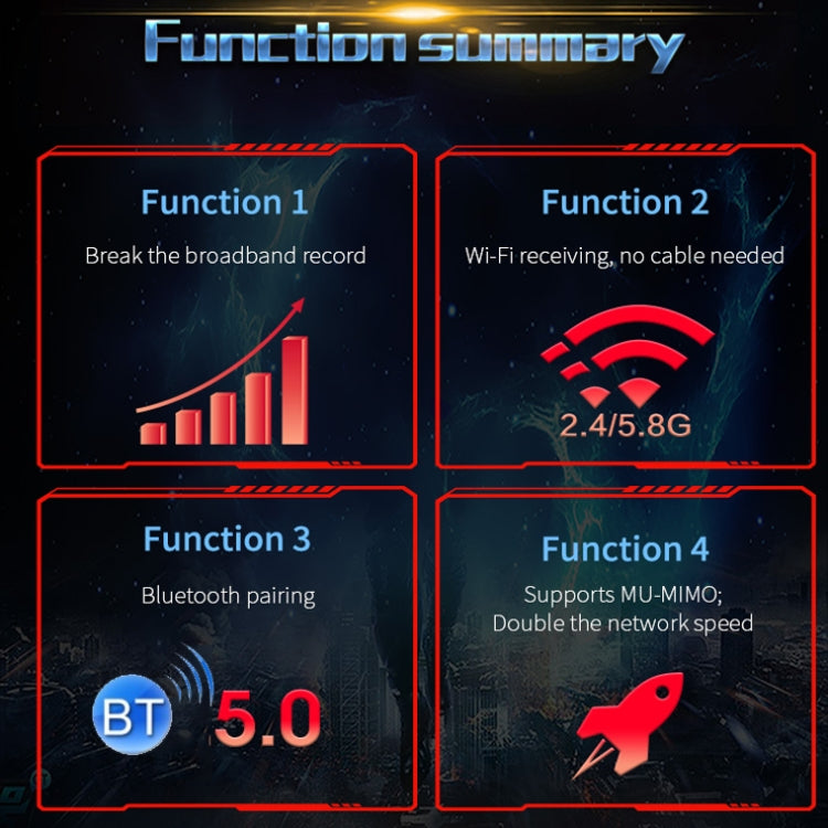 Frendorf | COMFAST Gaming Spiel 3000Mbps Gigabit Dual-Frequenz Wireless Desktop Computer PCIE Wireless Netzwerk Karte, Abdeckung: AX200 PRO