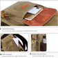 Frendorf | Batik Canvas Wasserfeste Fototasche Outdoor Abriebfest Große Kamera Foto Rucksack Herren für Nikon / Canon / Sony / Fujifilm (Khaki)