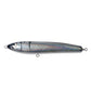 Frendorf | 120g 22cm Schwimmendes Wasser Holz Handgefertigter Großer Bleistift Tiefe See Boot Fischen Welle Liegender Thunfisch Köder (Silber Schwarz Laser)
