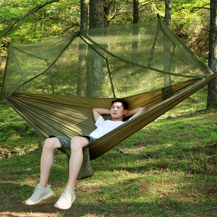 Frendorf | 1-2 Personen Outdoor Moskito Netz Fallschirm Hängematte Camping Hängendes Schlafbett Schaukel Tragbarer Doppelstuhl, 260 x 140cm