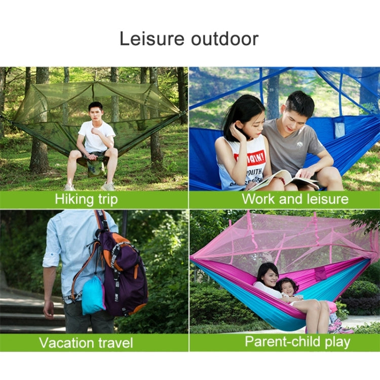 Frendorf | 1-2 Personen Outdoor Moskito Netz Fallschirm Hängematte Camping Hängendes Schlafbett Schaukel Tragbarer Doppelstuhl, 260 x 140cm