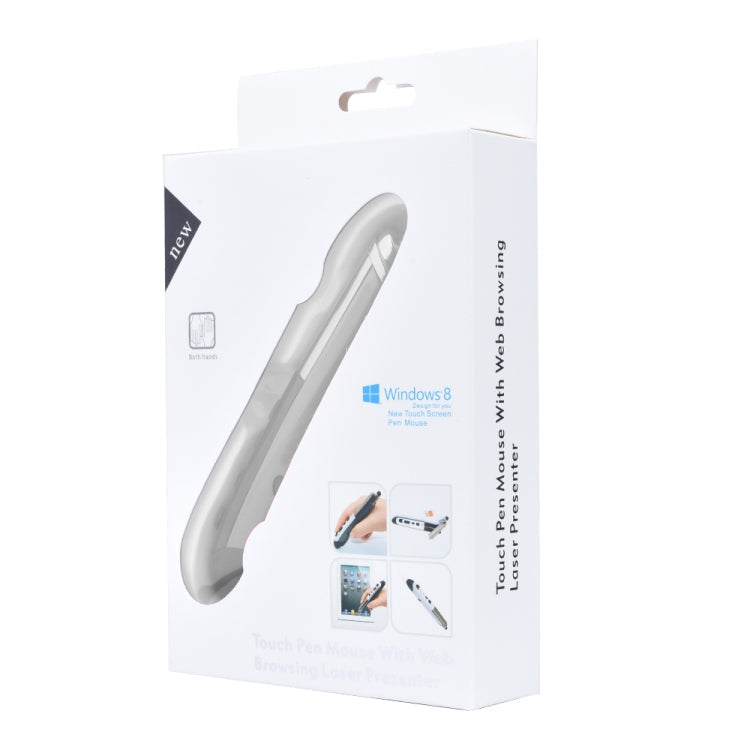 Frendorf | PR-08 1600DPI 6 Tasten 2.4G Drahtloser Electronic Whiteboard Stift Multifunktions Stift Maus PPT Flip Stift (Rot)