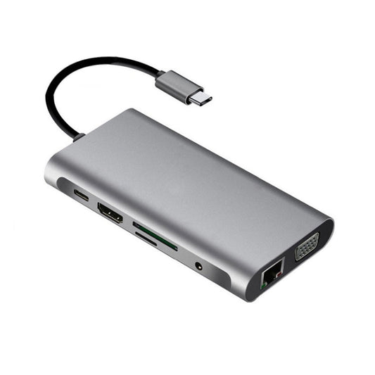 Frendorf | 10 in 1 Type-C Multi-Function Docking Station PD Schnelllade HUB