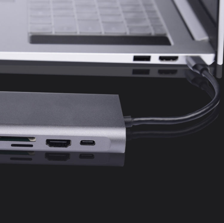 Frendorf | 10 in 1 Type-C Multi-Function Docking Station PD Schnelllade HUB