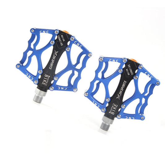 Frendorf | Fahrradpedal Mountainbike Aluminiumlegierung Palin-Pedal rutschfestes Lagerpedal (901 Blau)