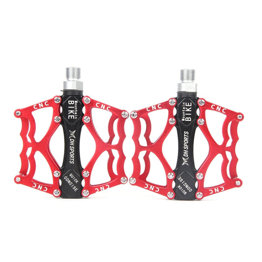 Frendorf | Fahrradpedal Mountainbike Aluminiumlegierung Palin Pedal rutschfestes Lagerpedal (901 Rot)